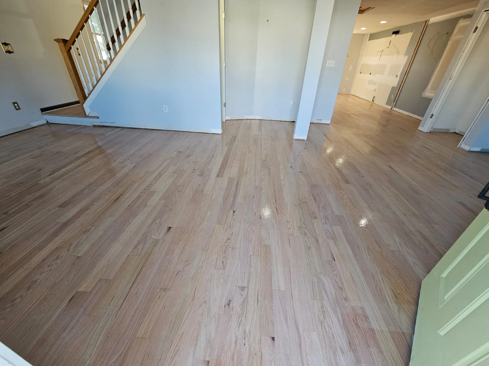 Oak floor finished by Prime Hardwood Floors, photo 1 of 5