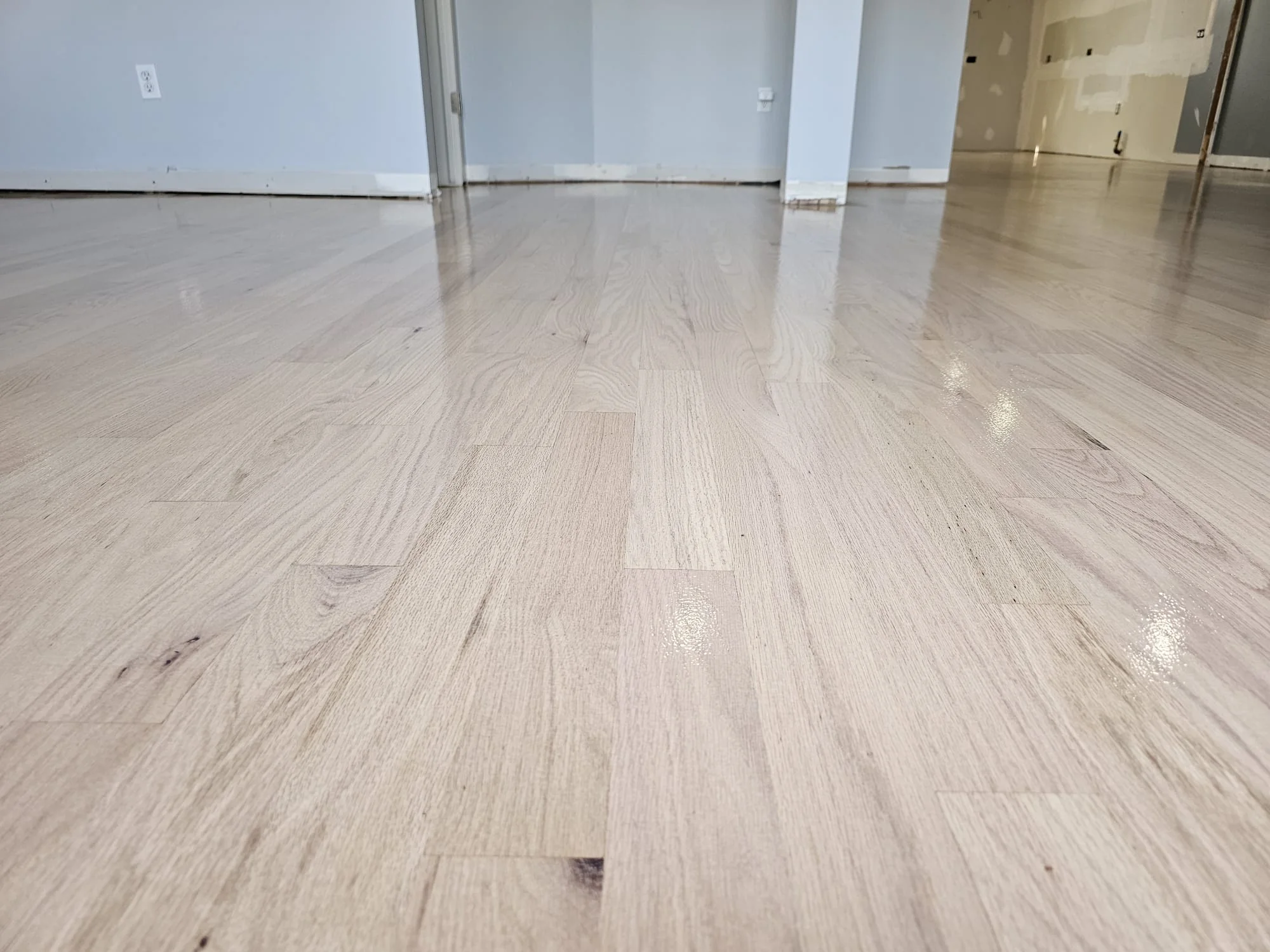 Oak floor finished by Prime Hardwood Floors, photo 4 of 5